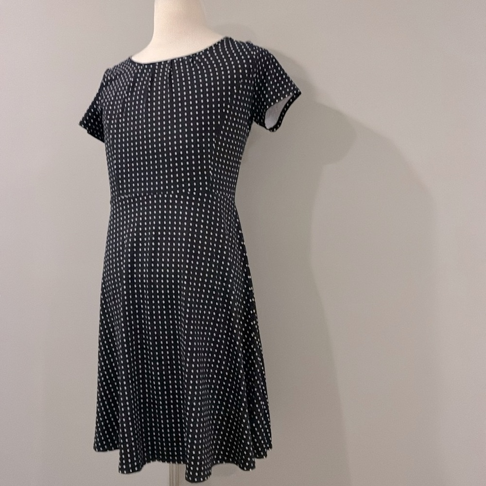 Talbots Navy and White Mini Dress NWOT